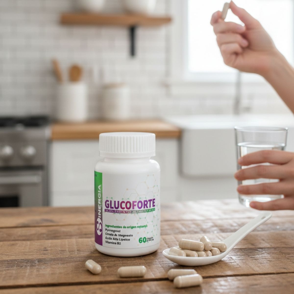 GLUCOFORTE, CONT.NETO. 60 CÁPSULAS DE 600 MG