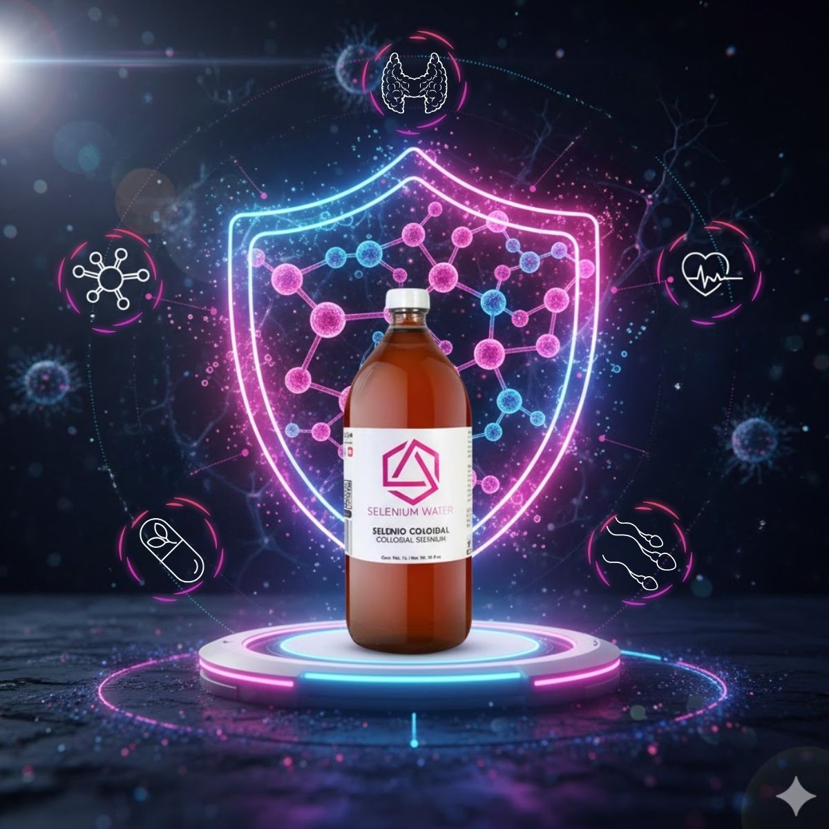 Selenio Coloidal, 1 Litro, Horux