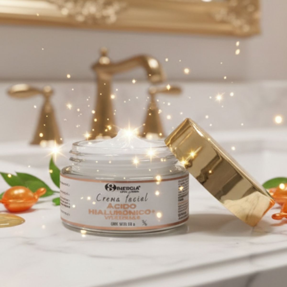 CREMA FACIAL DE ACIDO HIALURONICO + VITAMINA C 50 ML