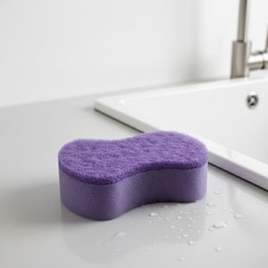 ESPONJA TRIPLE CAPA VERDE, 1 PIEZA.