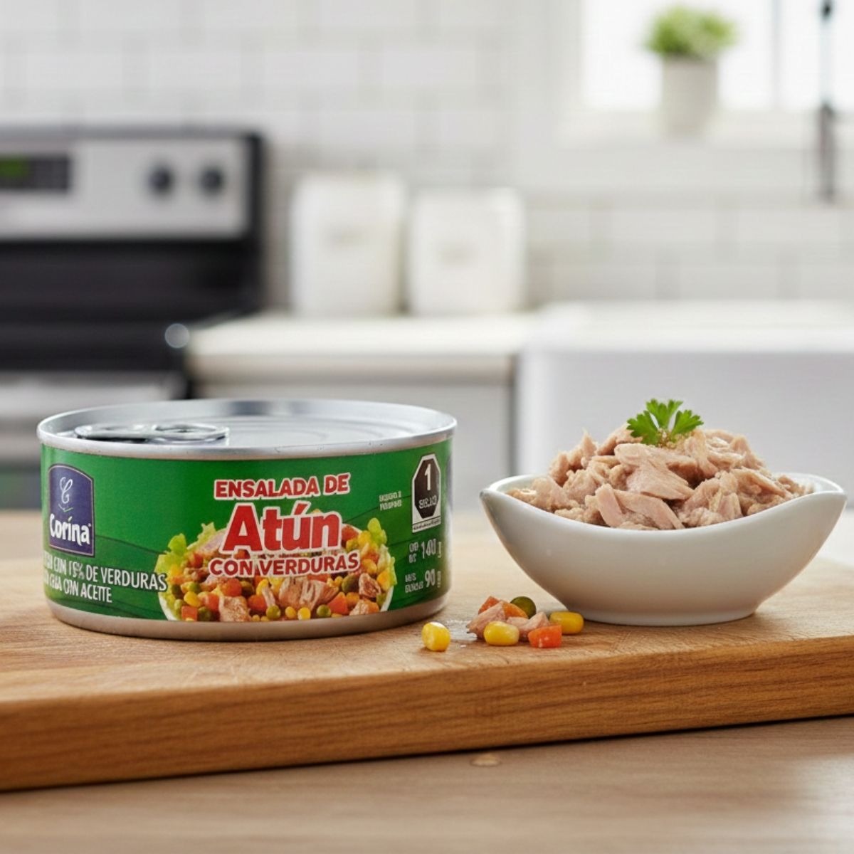 ATÚN CON VEGETALES CORINA 140GR