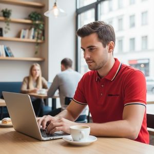 PLAYERA TIPO POLO UNISEX ROJA - S