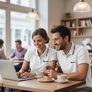 PLAYERA TIPO POLO UNISEX BLANCA