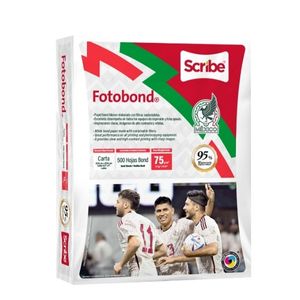 PAQUETE DE 500 HOJAS BLANCAS SCRIBE TAMAÑO CARTA
