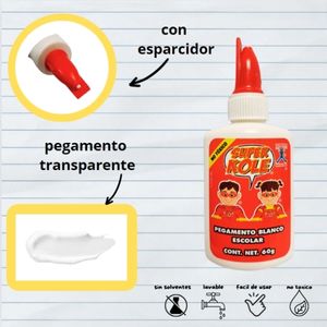 PEGAMENTO BLANCO ESCOLAR SUPER KOLE 60G