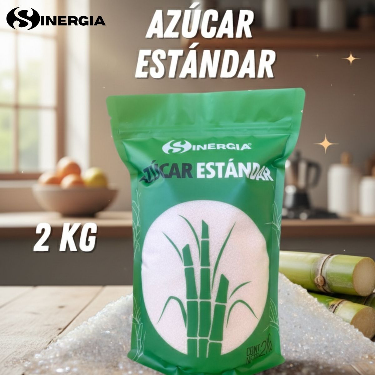 AZÚCAR ESTÁNDAR, 2 KGS