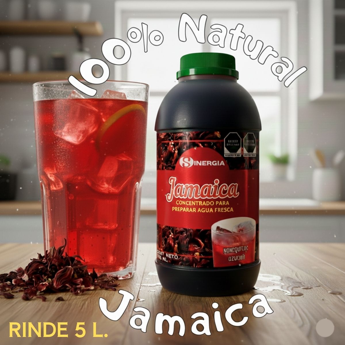 CONCENTRADO PARA AGUA, SABOR JAMAICA